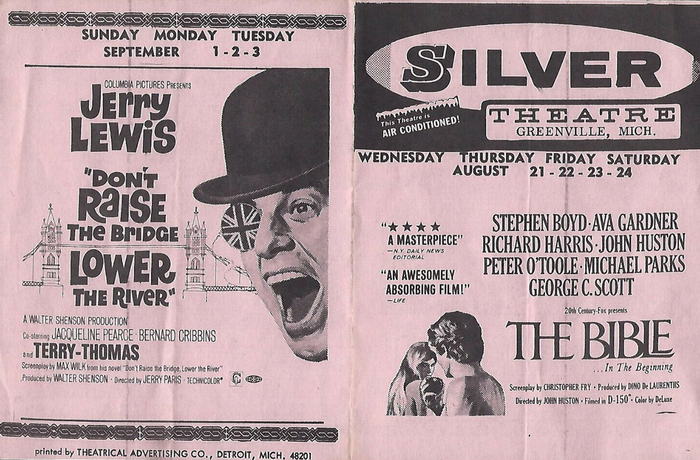 Silver Theatre - Old Flyer